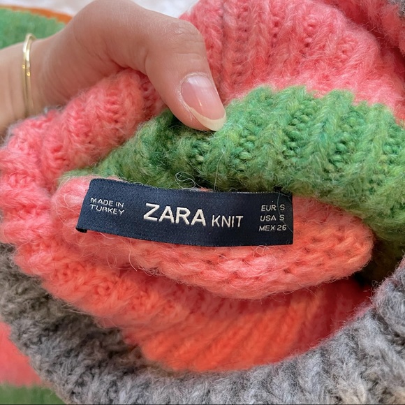 NWOT ZARA MULTICOLOR SWEATER - Picture 5 of 6